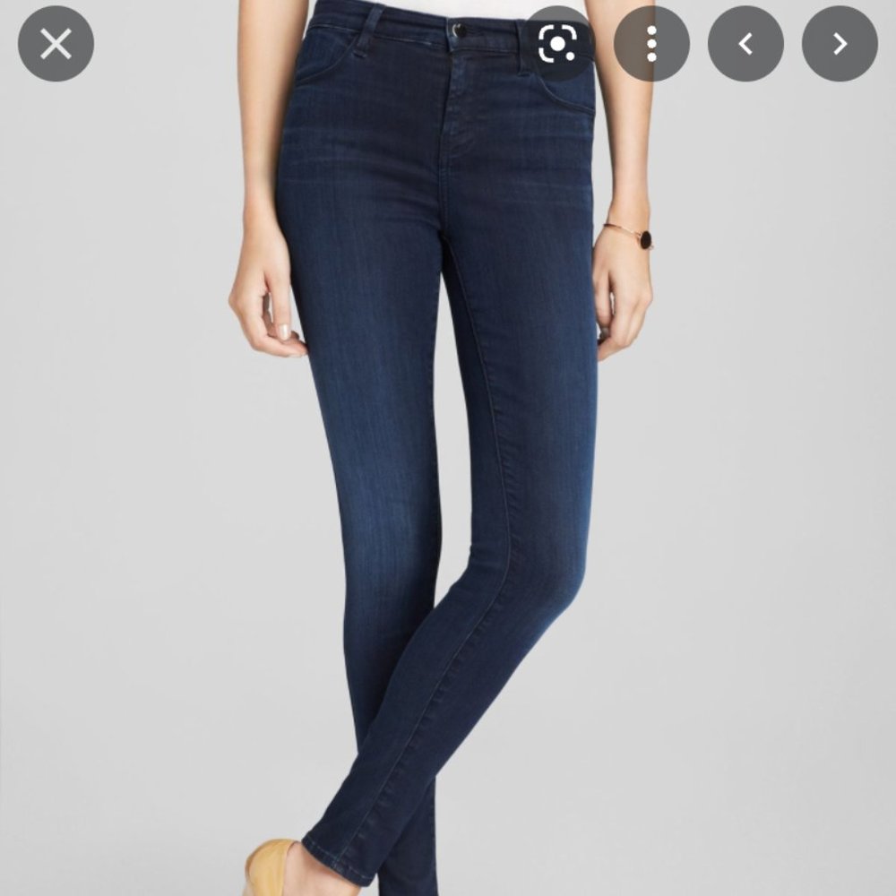 J Brand Maria High Rise Skinny Jeans In Darkness
